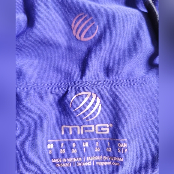 MPG Purple Padded Halter Sports Bra - Picture 5 of 5